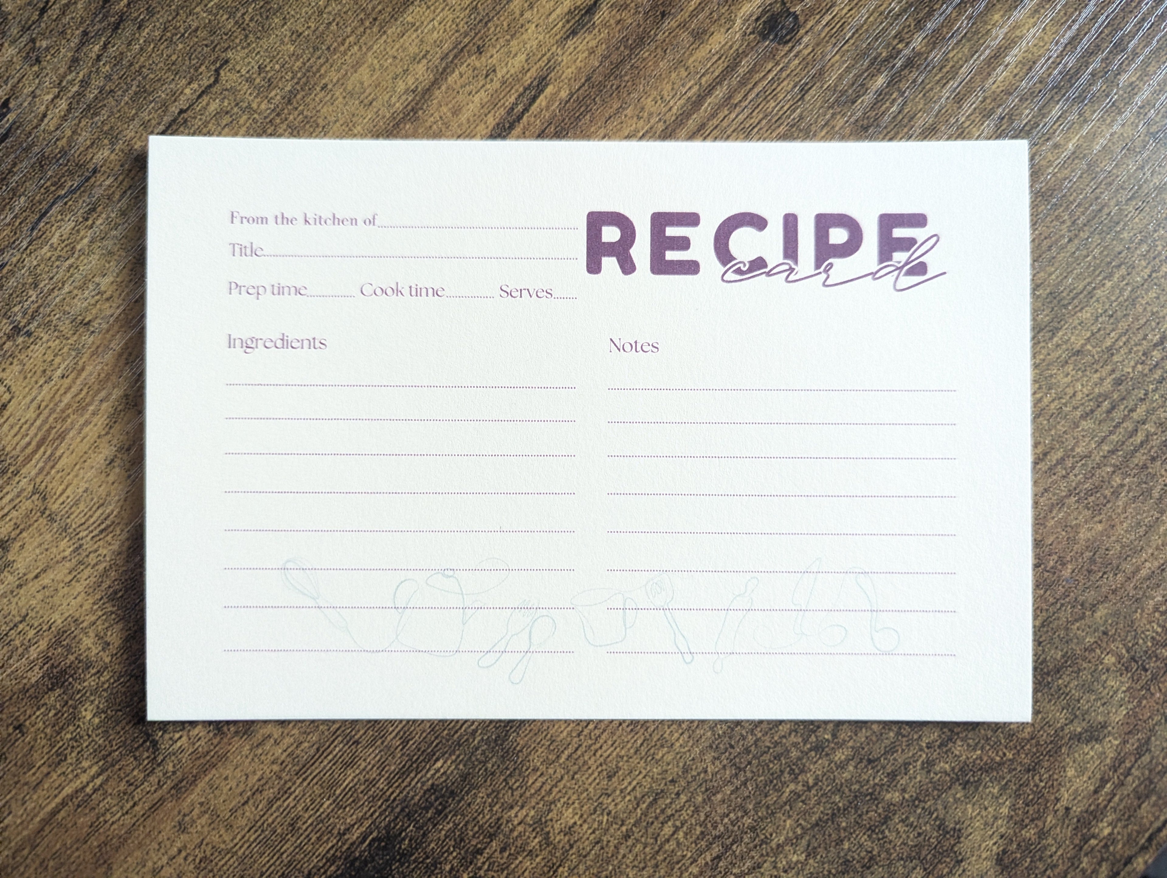 Cosy Life: Heirloom Recipe Cards