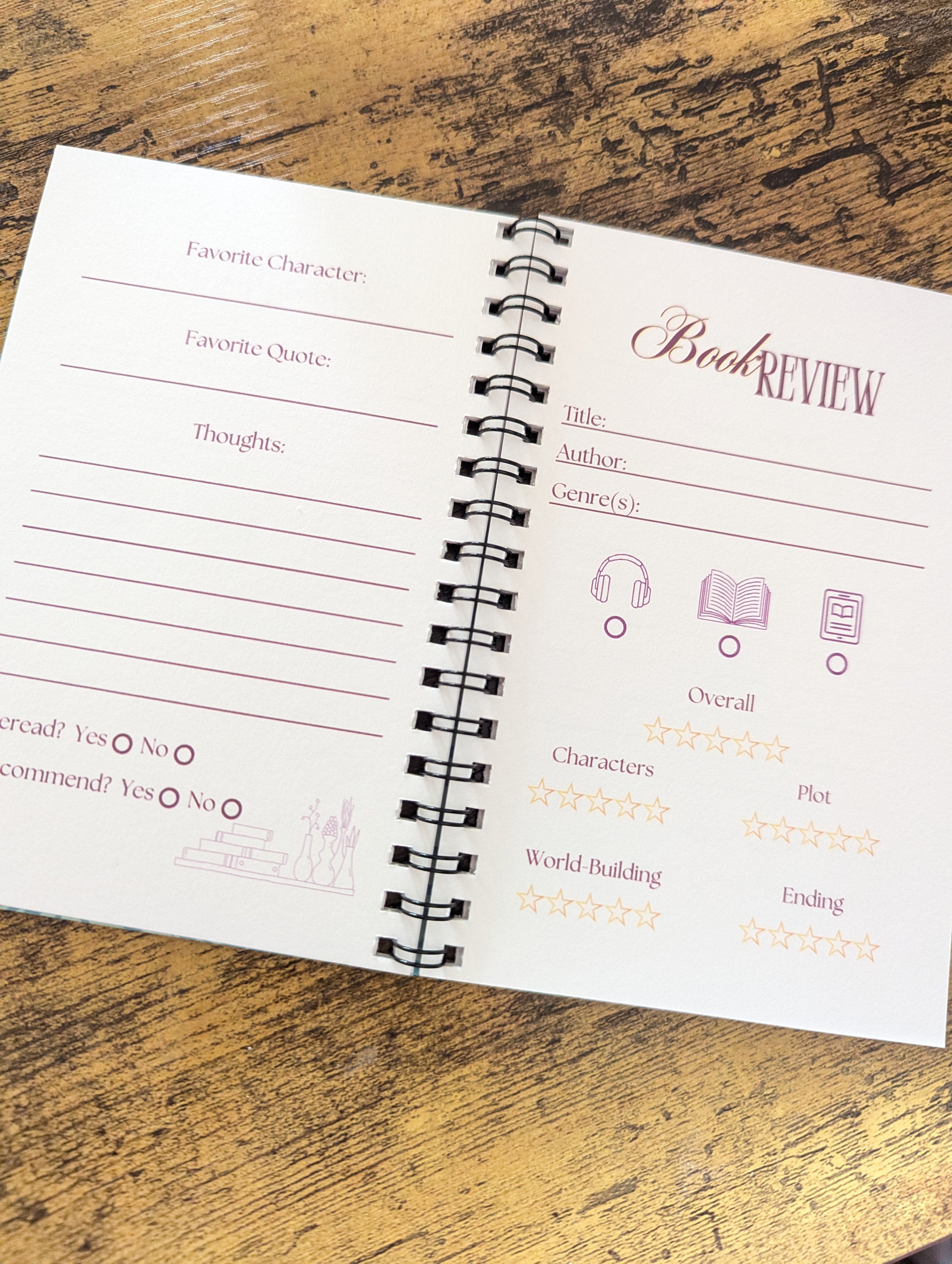 Cosy Life: Book Review Mini Journal