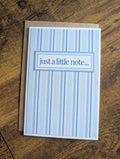 Cosy Greetings: "Just a little note" card
